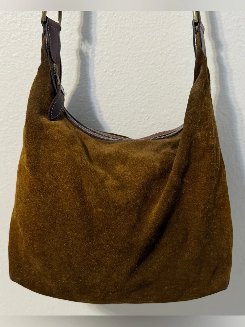 Vintage Mulberry Roger Saul Era Suede Hobo Shoulder Bag Made in England,Archive